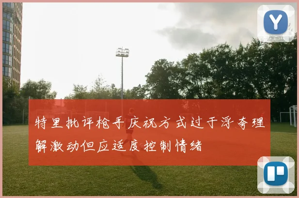 特里批评枪手庆祝方式过于浮夸理解激动但应适度控制情绪
